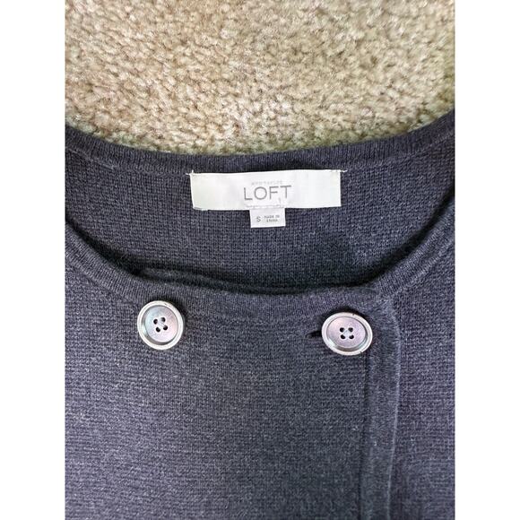 LOFT Double Breasted Cardigan Sweater Blazer Women's Size Small D949 - Picture 4 of 8